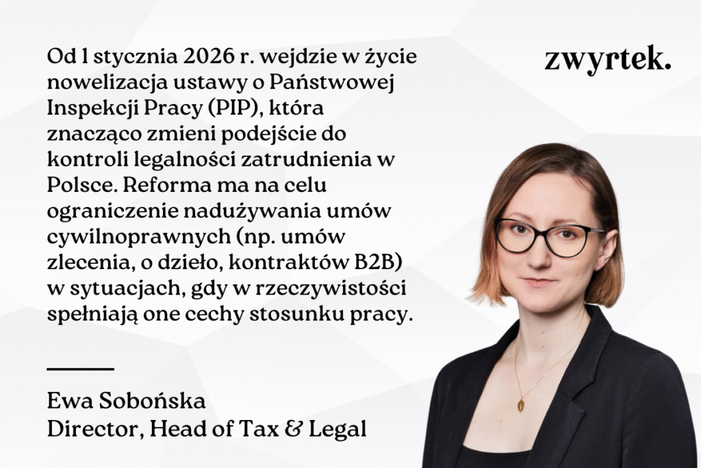 Reforma Państwowej Inspekcji Pracy (PIP) od 1 stycznia 2026 r.